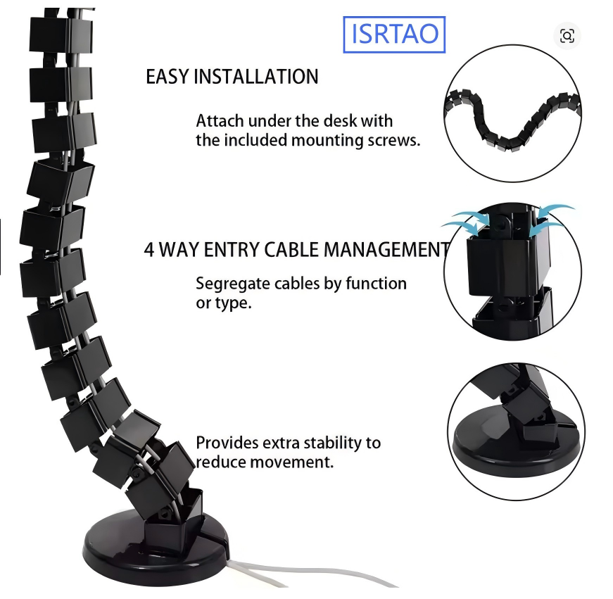 Work Office Furniture - ISRTAO Bandeja de Gestión de Cables