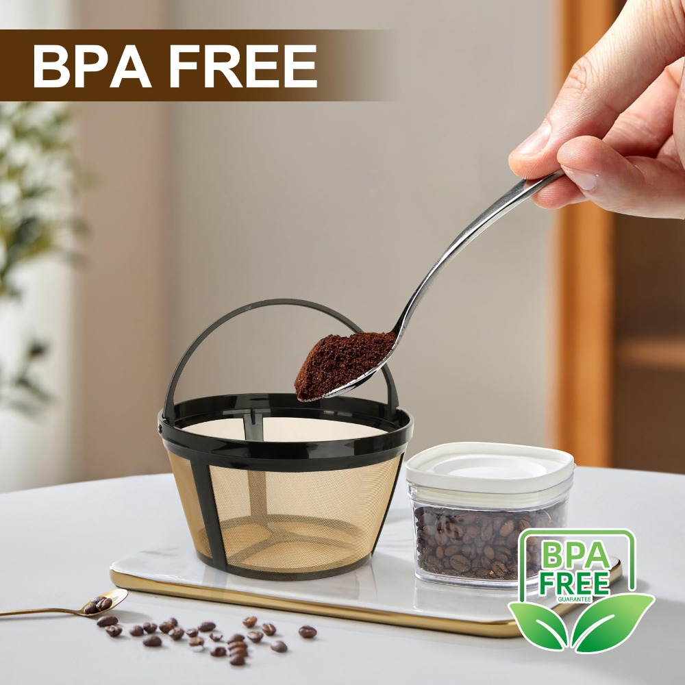 Paper Basket Mesh - Filtros de Café Reutilizables Compatibles con