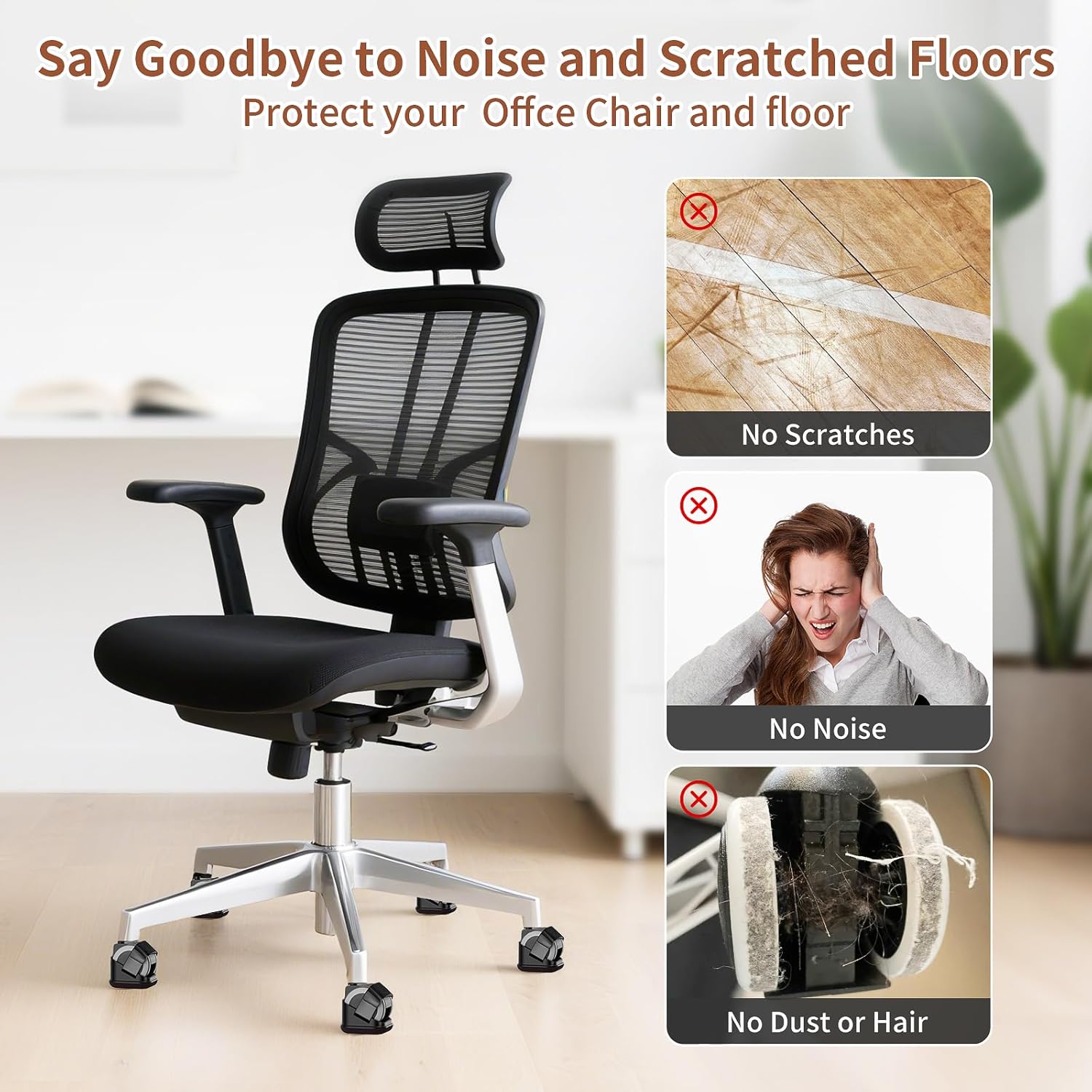 Protectores de patas de silla, - Work Office Furniture reseña y precio