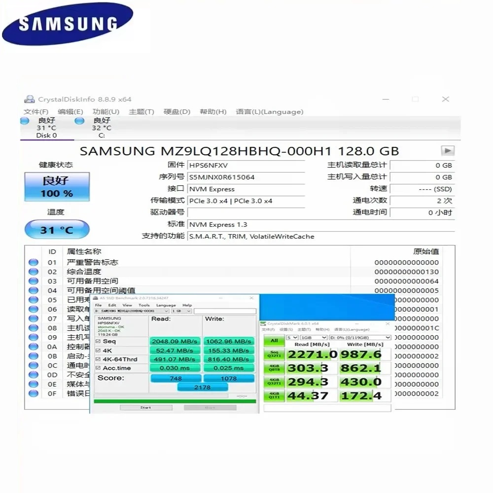 SSD Samsung M.2 2230 PM991a 1T - Work Office Furniture reseña y precio