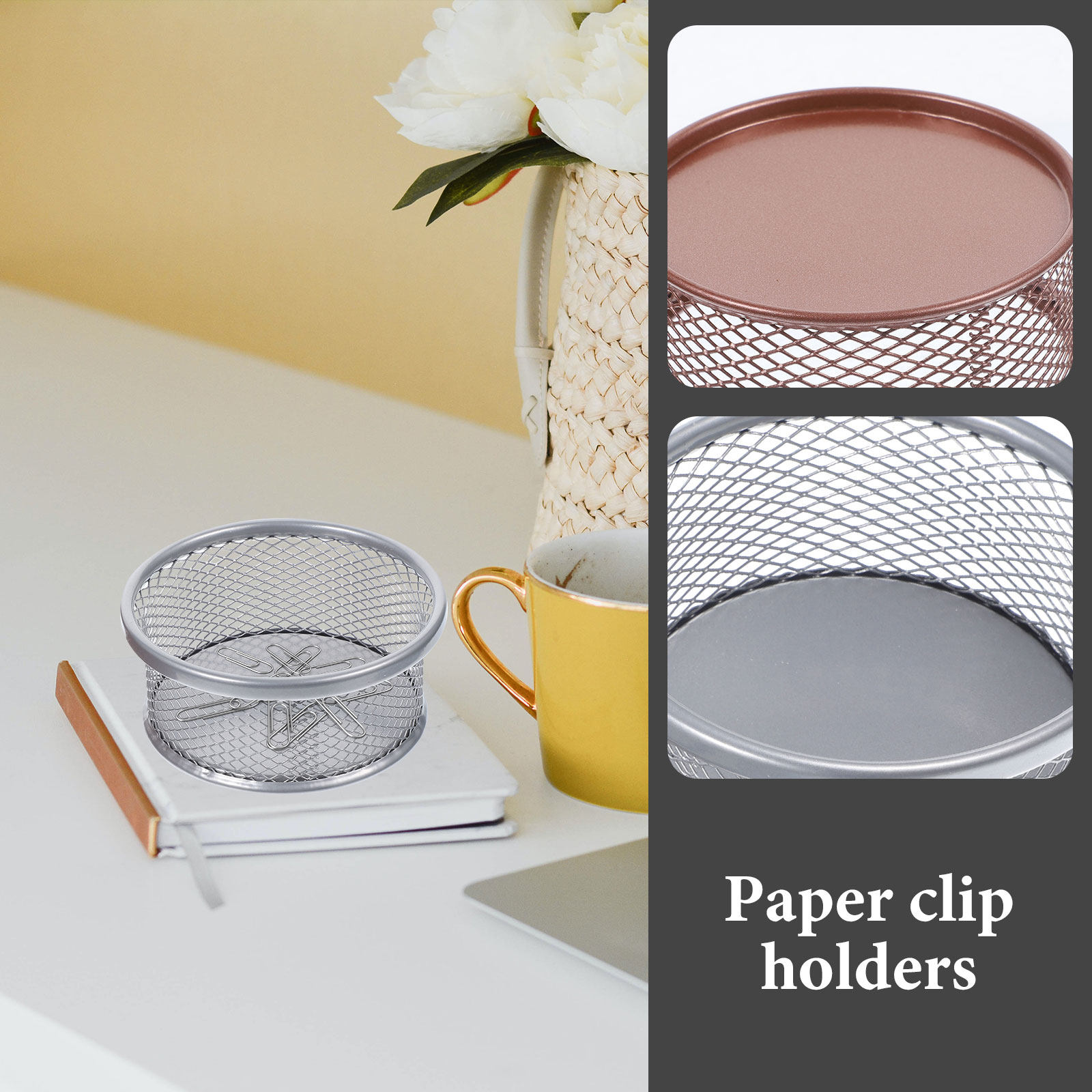 2 unidades: organizador de esc - Paper Basket Mesh reseña y precio