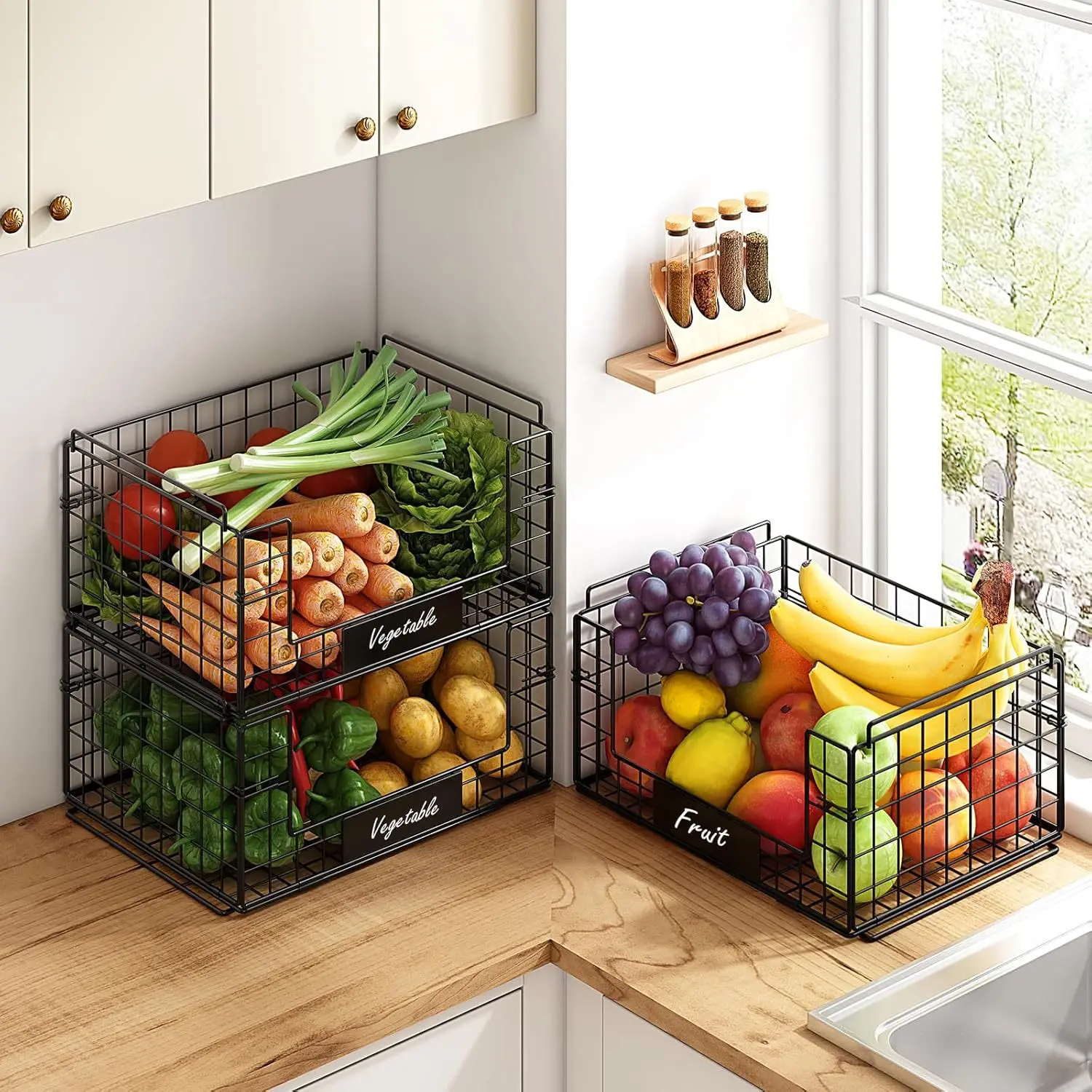 Cesta de malla metálica apilab - Paper Basket Mesh reseña y precio